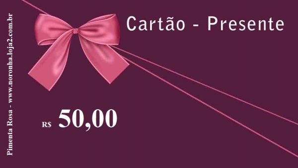 Cartão Presente  R$ 50,00